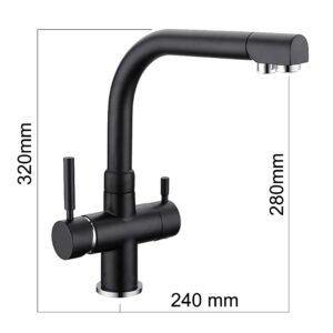 Τρίοδη βρύση 3023 Black