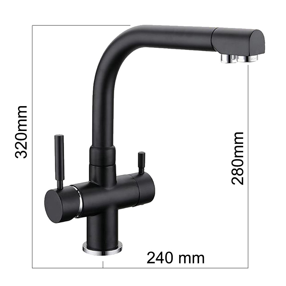 Τρίοδη βρύση 3023 Black
