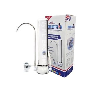 Φίλτρο νερού άνω πάγκου Coldstream Slim Inox SS-304 με κεραμικό φίλτρο Coldstream Plus (candle)
